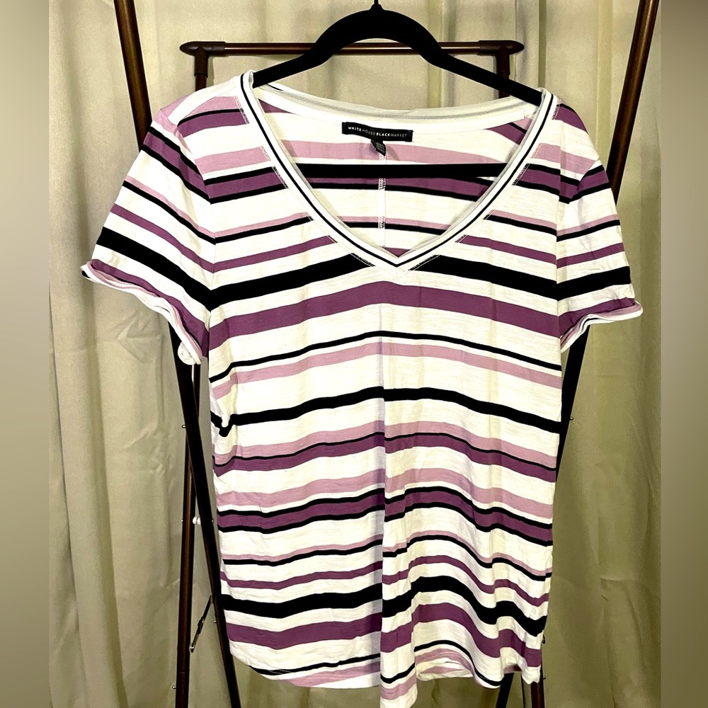 White House Black Market Purple Tunic top